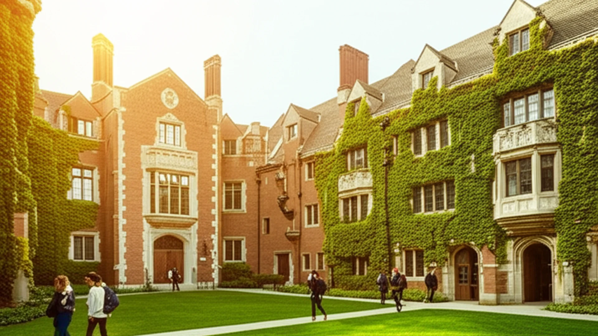 Modern AI research lab with students working on machine learning projects