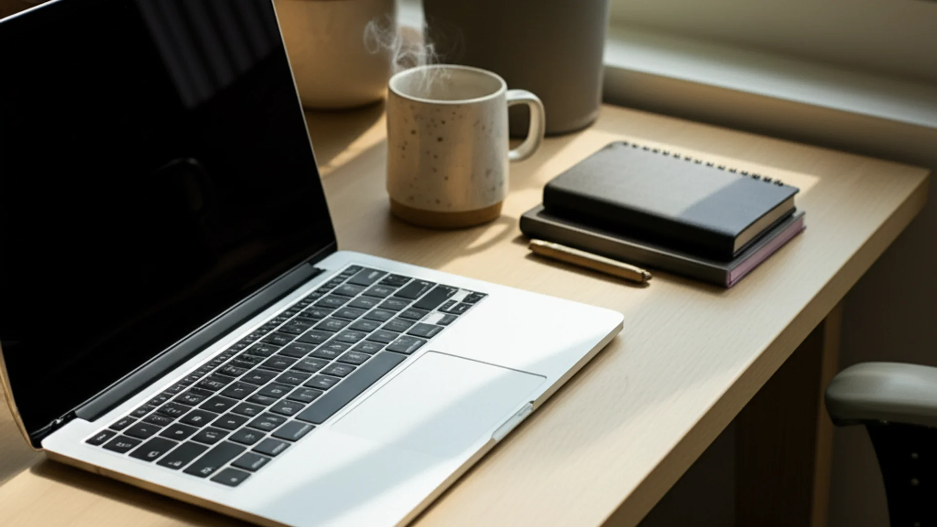 Cybersecurity professional studying for certification with security materials and laptop