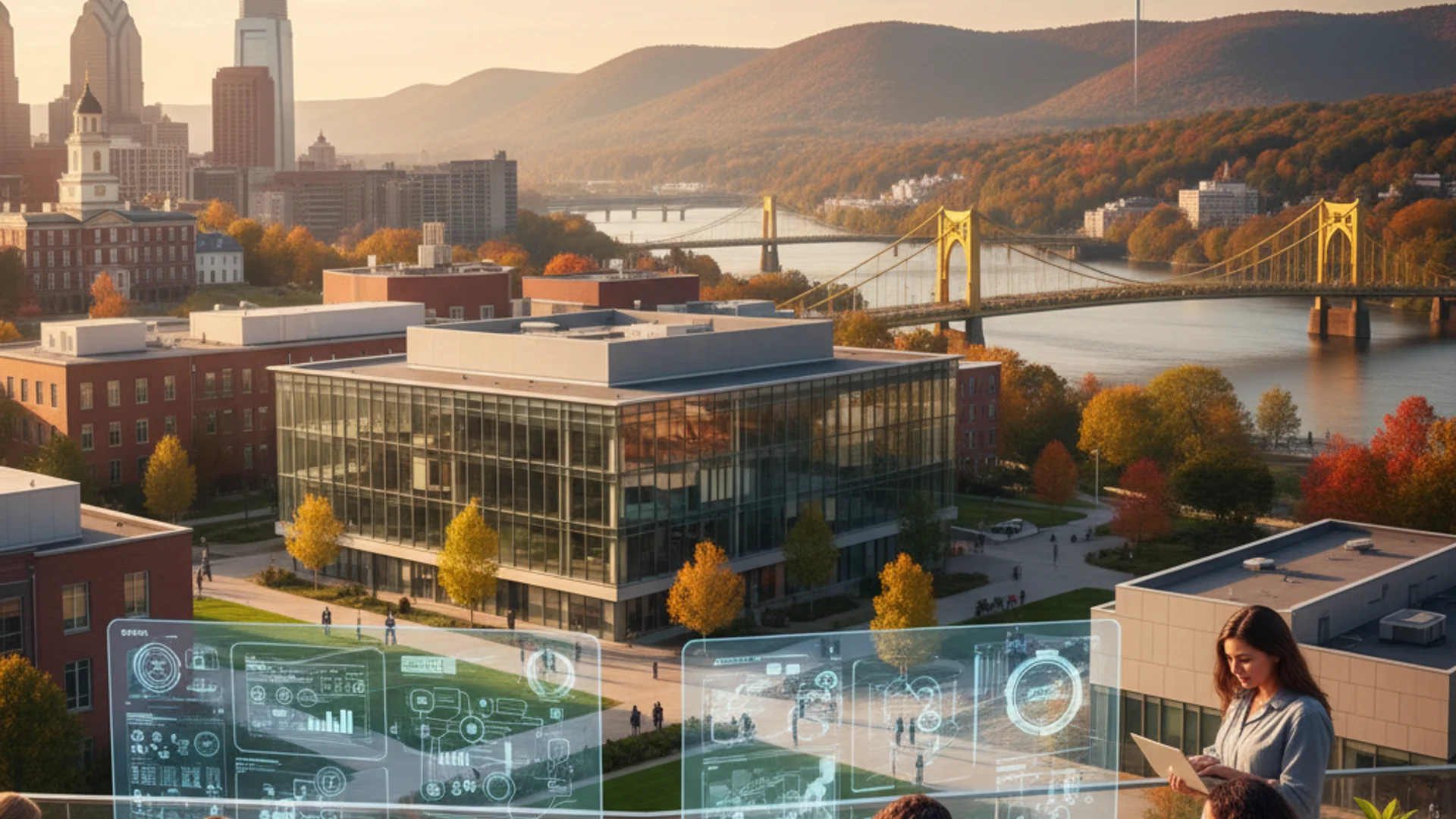 University campus in Pennsylvania