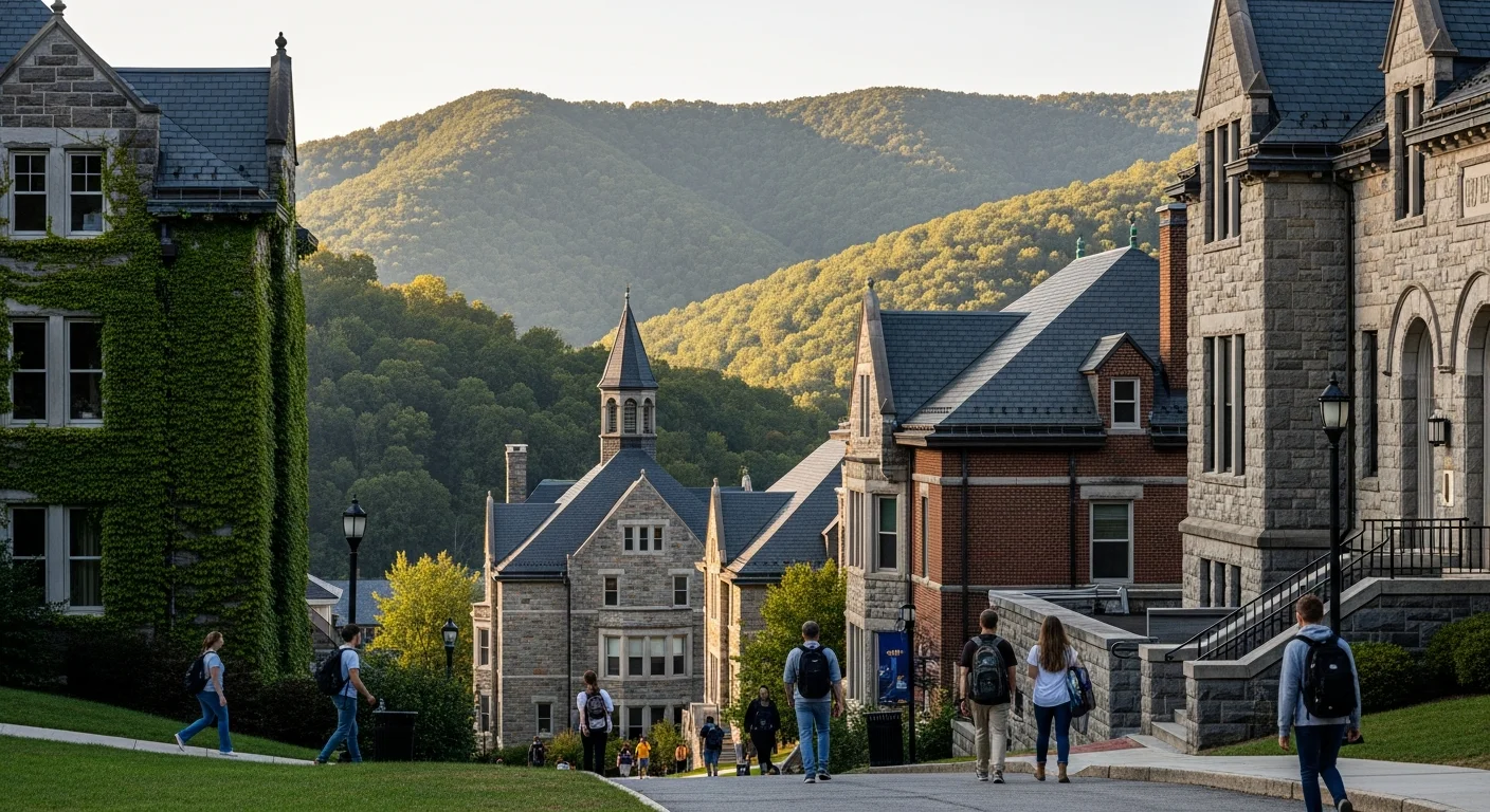West Virginia university campus representing computer science education